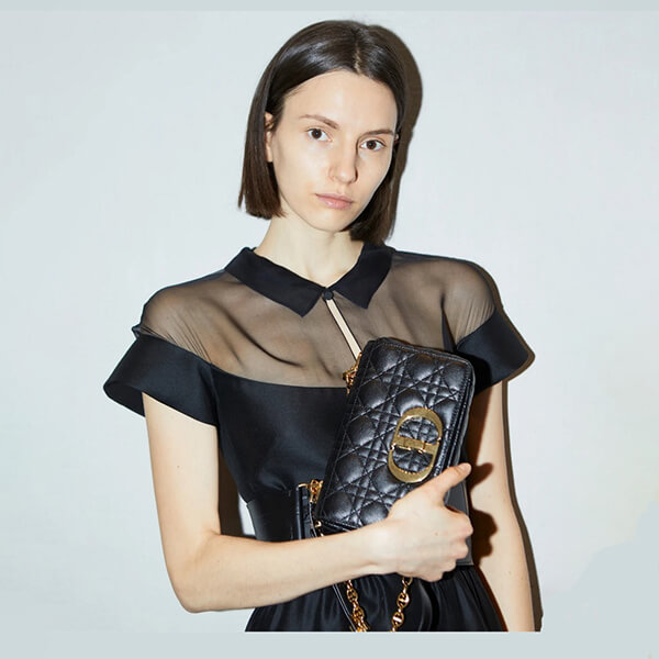 ディオール ウール&シルク トランスペアレント ドレス