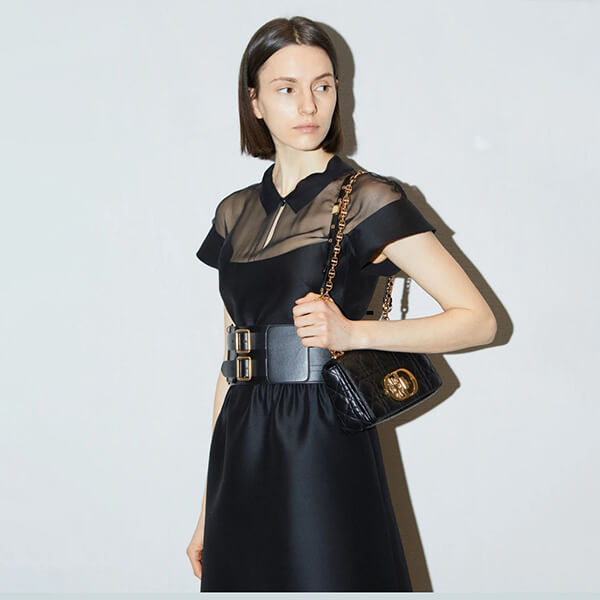 ディオール ウール&シルク トランスペアレント ドレス