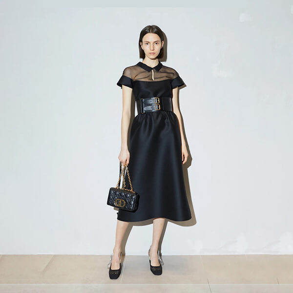 ディオール ウール&シルク トランスペアレント ドレス