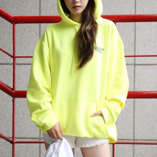 バレンシアガ☆21SS 新作 WAVEロゴ パーカー YELLOW