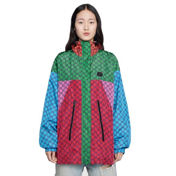 グッチ 新作 GG マルチカラー フーデッド ジャケット コピー 660065 Z8AOP 3348
