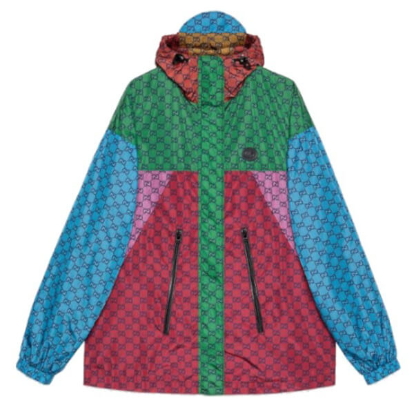 グッチ 新作 GG マルチカラー フーデッド ジャケット コピー 660065 Z8AOP 3348