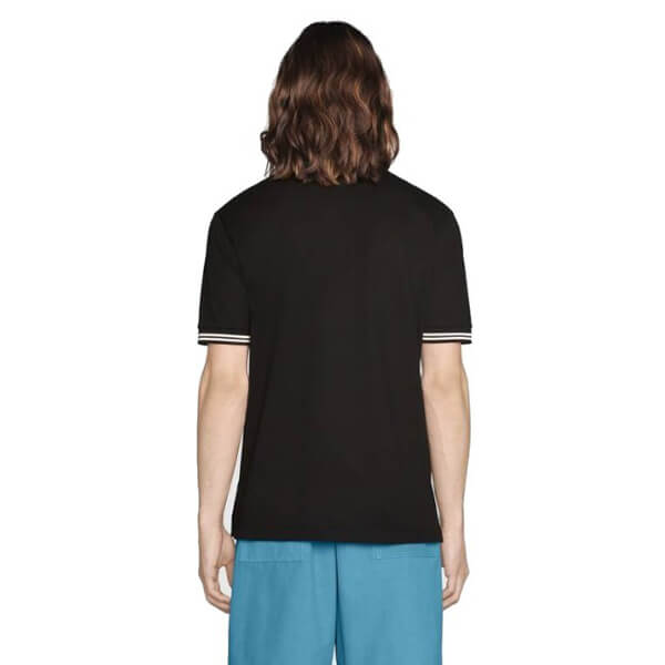 グッチ 【グッチ】 新作 G付き コットンピケ ポロシャツ コピー ブラック 658067 XJDI2 1043