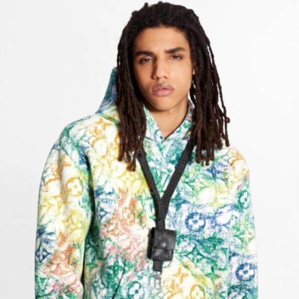 【ルイ ヴィトン】ベルベットパステルモノグラム フーディ 1A8GUY