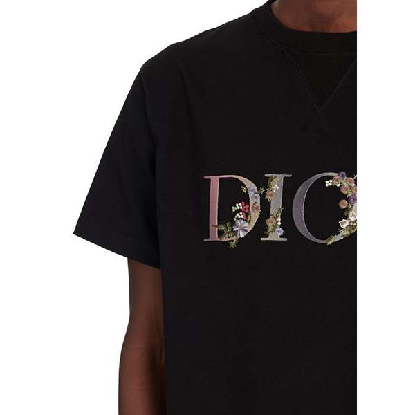 ディオール◆オーバーサイズ コットン偽物tシャツ ディオールFlowers 113J686A0554_C084
