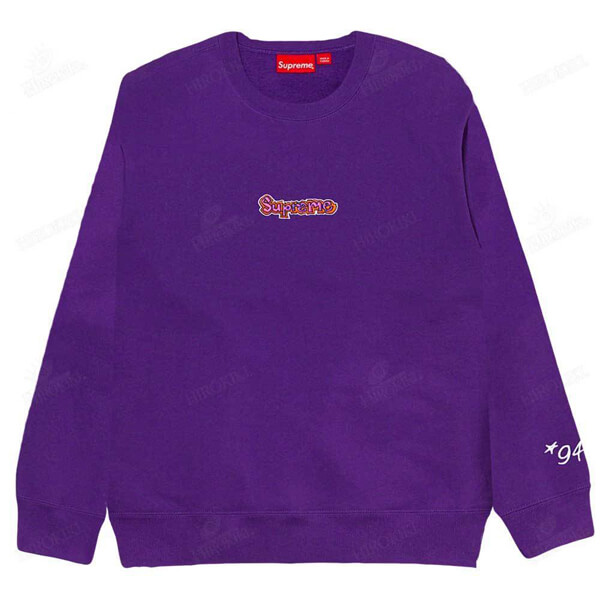 21SS /シュプリーム Gonz Logo Crewneck ゴンズ ロゴ クルーネック 偽物