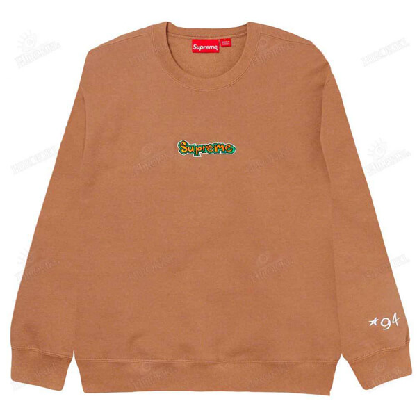 21SS /シュプリーム Gonz Logo Crewneck ゴンズ ロゴ クルーネック 偽物