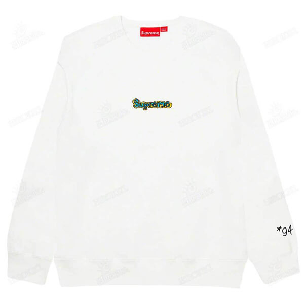 21SS /シュプリーム Gonz Logo Crewneck ゴンズ ロゴ クルーネック 偽物