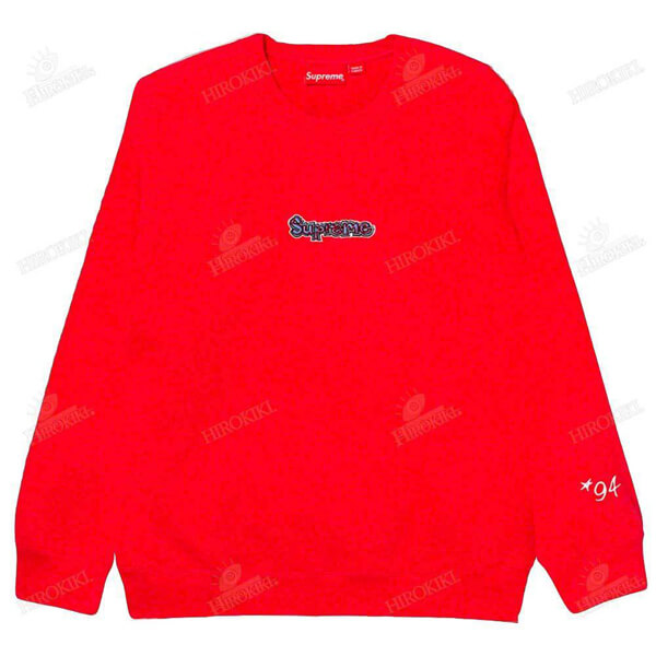 21SS /シュプリーム Gonz Logo Crewneck ゴンズ ロゴ クルーネック 偽物