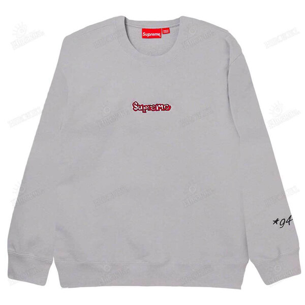 21SS /シュプリーム Gonz Logo Crewneck ゴンズ ロゴ クルーネック 偽物