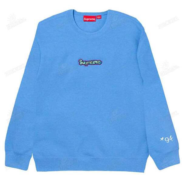 21SS /シュプリーム Gonz Logo Crewneck ゴンズ ロゴ クルーネック 偽物