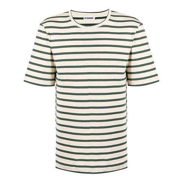 【ジルサンダー tシャツ パロディ】ストライプ コットン