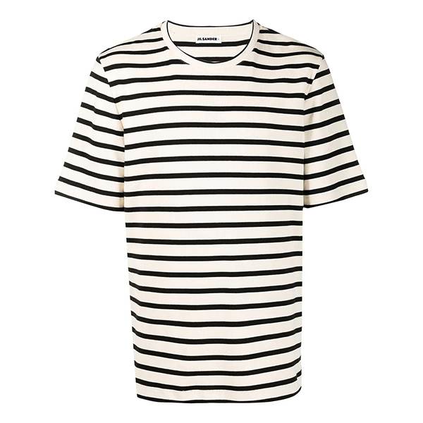【ジルサンダー tシャツ パロディ】ストライプ コットン