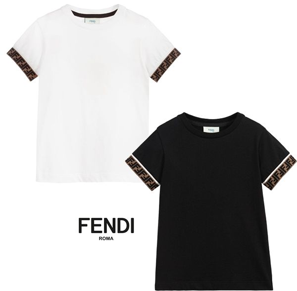 VIPsale☆フェンディ FFトリムTシャツコピー 10~14歳 大人OK【関税込】