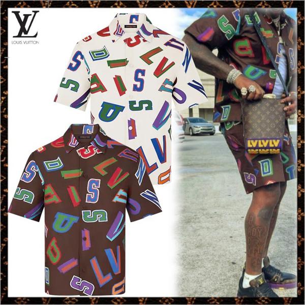 ?ヴィトンxNBA 組み合わせ素敵です エレガント バスケットボール シャツ 偽物 ロゴ 1A8WR2