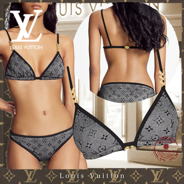 21SS ルイヴィトン グリッタリーモノグラム ビキニトップコピー 1A8R8U