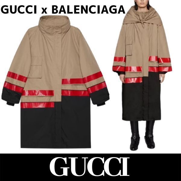 限定コラボ?グッチxバレンシアガ 偽物 テクニカルコットンコート 676428 ZAH7M 2139