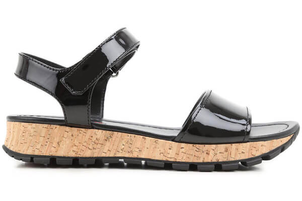 プラダ サンダル コピー レディース 女性 靴 シューズ パテントレザー