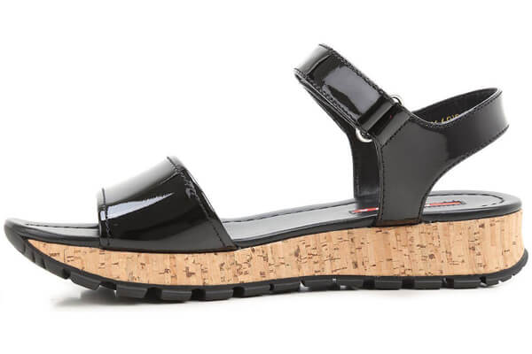 プラダ サンダル コピー レディース 女性 靴 シューズ パテントレザー