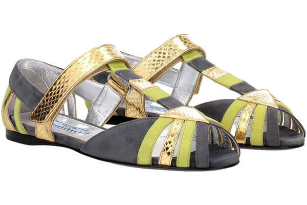 プラダ シューズ コピー レディースシューズ/女性 靴 サンダル スエードレザー&レザー