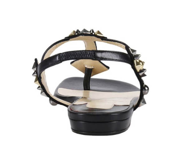 ルブタン 靴 コピー スタッズ付きフラットサンダル 1170538 レザー100%