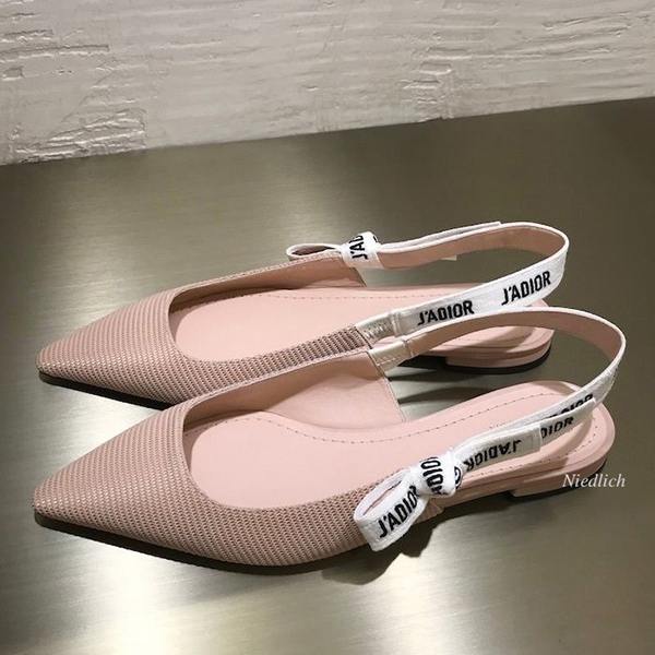 新作 ディオール J'Aディオール サンダル スーパーコピー リボン スリングバック ファブリック Ballerine