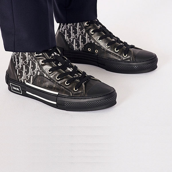 2020新作ディオール スニーカー 偽物rレプリカ ディオール オブリーク B23 ハイトップ 3SH118YJP7