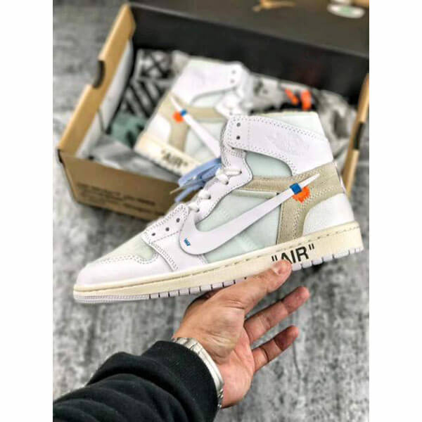off white スニーカー コピー オフホワイト ナイキ Air Jordan 1 Retro High OG “WHITE” SS 18
