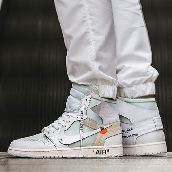 off white スニーカー コピー オフホワイト ナイキ Air Jordan 1 Retro High OG “WHITE” SS 18