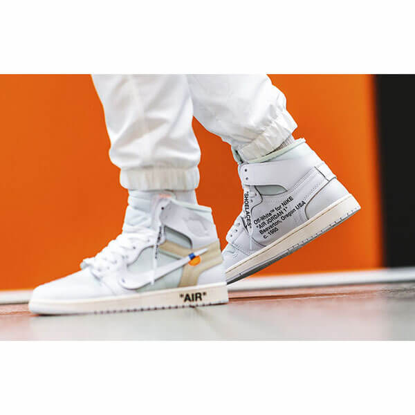 off white スニーカー コピー オフホワイト ナイキ Air Jordan 1 Retro High OG “WHITE” SS 18