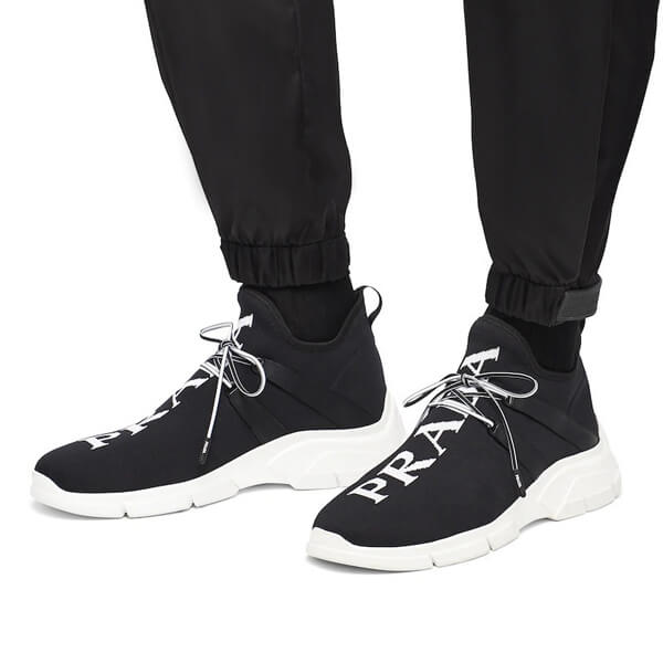 プラダ 偽物ニットファブリック スニーカー 4E34923V98F0967