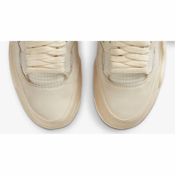 ナイキ オフ ホワイト スニーカー コピー ウィメンズ エアジョーダン 4 レトロ セイル コラボ ナイキ x Off-White Wmns Air Jordan 4 Retro Sail CV9388-100