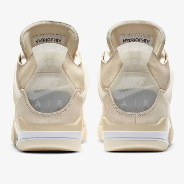 ナイキ オフ ホワイト スニーカー コピー ウィメンズ エアジョーダン 4 レトロ セイル コラボ ナイキ x Off-White Wmns Air Jordan 4 Retro Sail CV9388-100