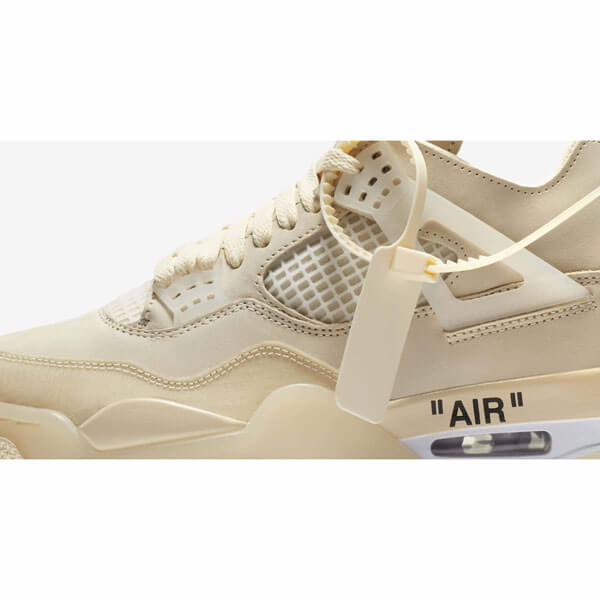 ナイキ オフ ホワイト スニーカー コピー ウィメンズ エアジョーダン 4 レトロ セイル コラボ ナイキ x Off-White Wmns Air Jordan 4 Retro Sail CV9388-100