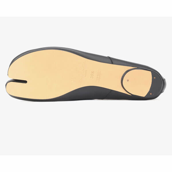 メゾンマルジェラ フラット 偽物 カーフスキンタビ バレエ