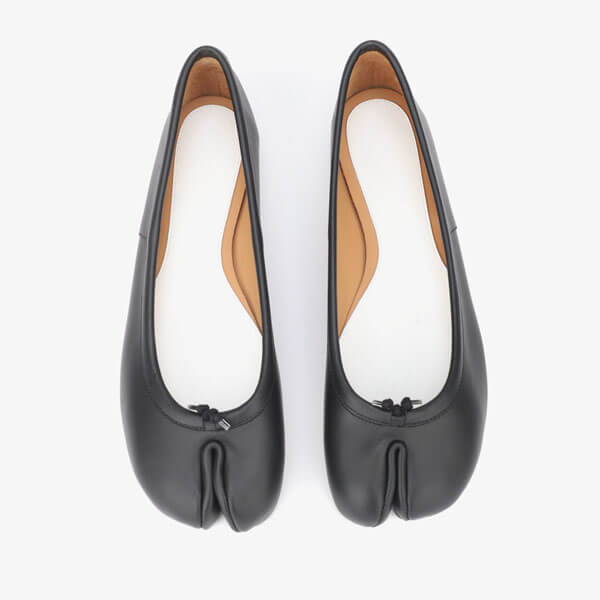 メゾンマルジェラ フラット 偽物 カーフスキンタビ バレエ