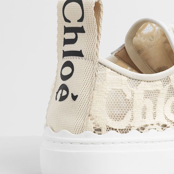 クロエ レース製「Lauren」スニーカー偽物 ---PINK