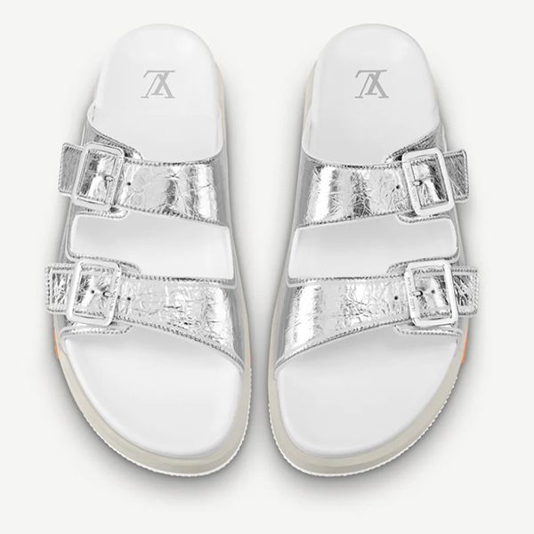 ルイヴィトン トレーナーミュール ホワイトスーパーコピー 1A8SKK