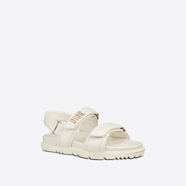 新作☆21AW【ディオール】ラムスキン ホワイト×ゴールド偽物KCQ547LAB_S03W