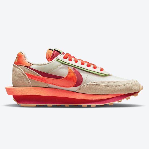 人気限定コラボ♪クロット x サカイ x ナイキ LD ワッフル 偽物 オレンジ ブレイズ DH1347-100