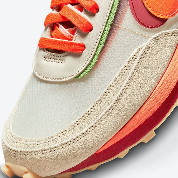 人気限定コラボ♪クロット x サカイ x ナイキ LD ワッフル 偽物 オレンジ ブレイズ DH1347-100