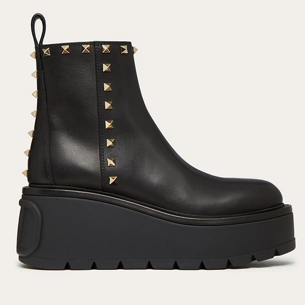 『ヴァレンティノ コピー』新作★カーフスキン ショートブーツ 85MM WW2S0CS0MMD0NO