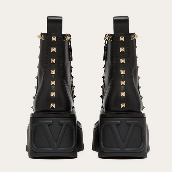 『ヴァレンティノ コピー』新作★カーフスキン ショートブーツ 85MM WW2S0CS0MMD0NO