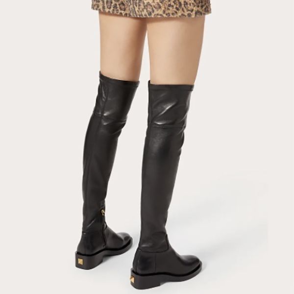 『ヴァレンティノ』ユニークフォーム カーフスキン 偽物 ブーツ 30MM WW2S0CK0PYU0NO