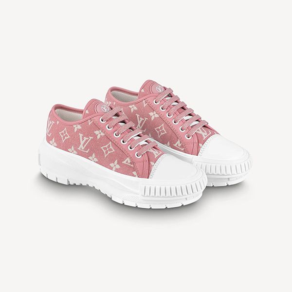 【可愛い♡】ルイヴィトン 偽物 LVスクァッドライン スニーカー 2色 モノグラム 1A9RZY