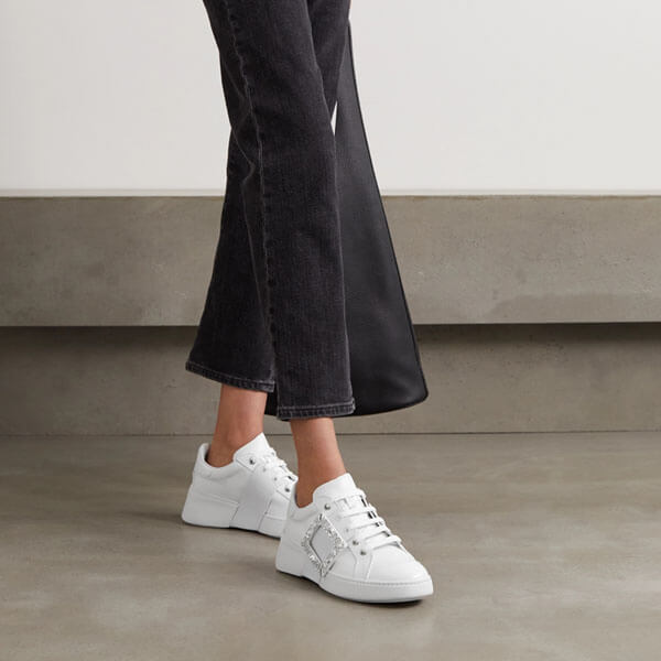 ロジェ・ヴィヴィエ Viv Skate ビジューバックル スニーカー 偽物 21030920