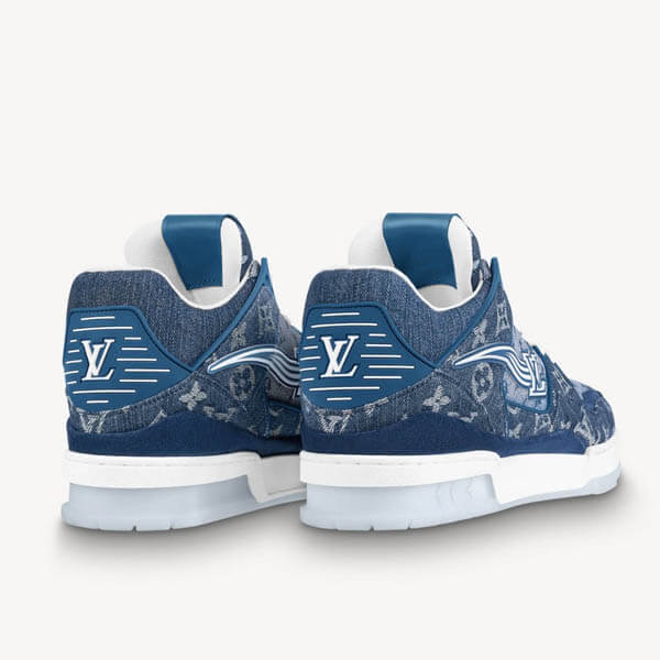 【ルイヴィトン】デニム LVトレイナーラインスニーカー コピー 1A8MG1