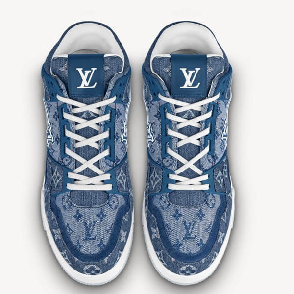【ルイヴィトン】デニム LVトレイナーラインスニーカー コピー 1A8MG1