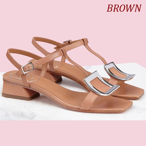 ロジェ ヴィヴィエ ビキヴィヴ サンダル メタル バックル コピー RVW55427180