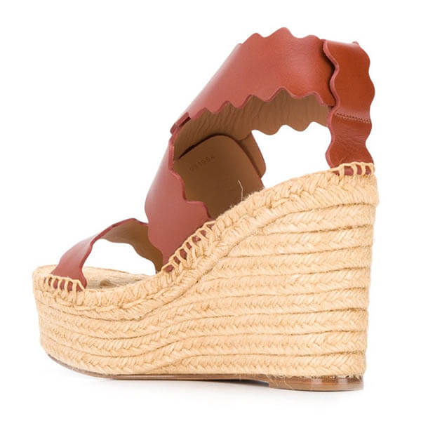 送料 関税込 Chloe Lauren espadrille ウェッジサンダル